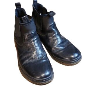 PAJAR Black Leather Ankle Boots